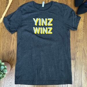 Bella Canvas Gray "Yinz Winz" Fitted T-Shirt